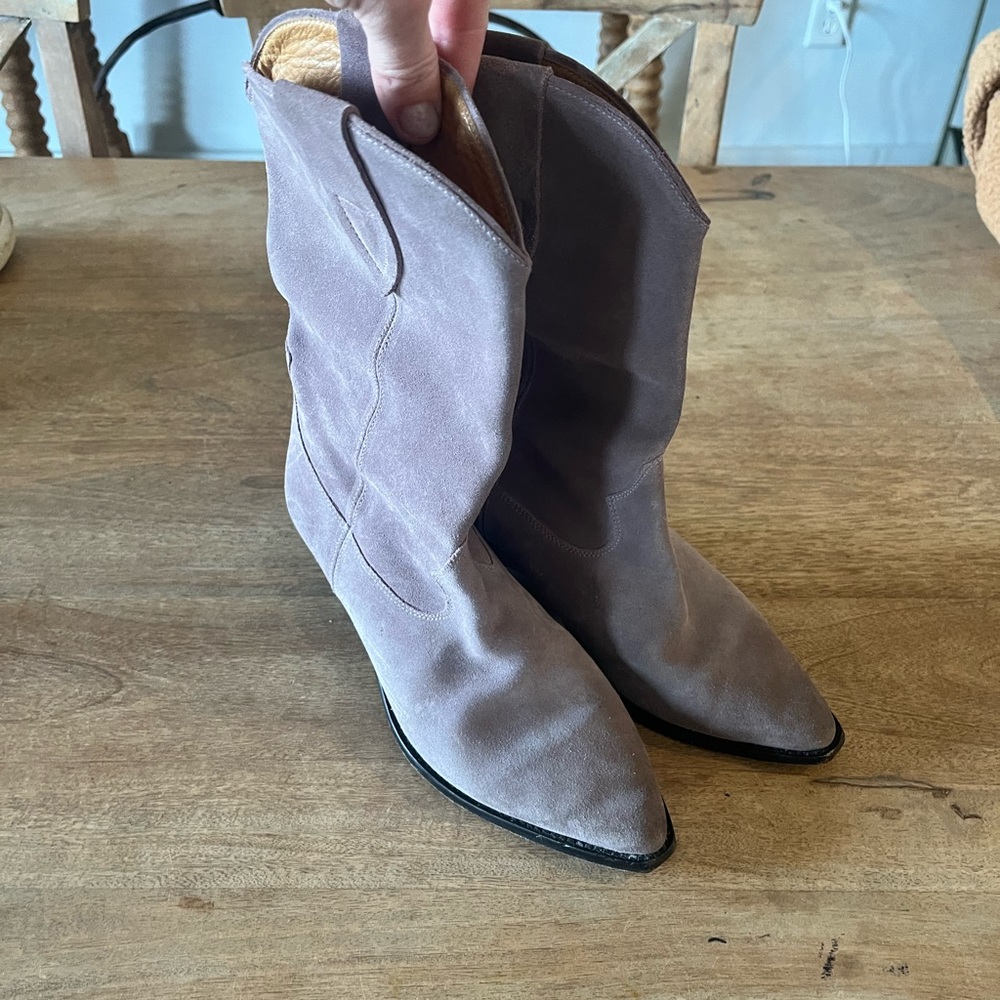 Isabel Marant Grayish Purpleish Duerto Heeled Boots
